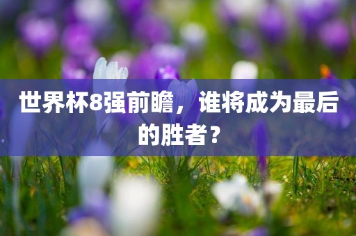 世界杯8强前瞻，谁将成为最后的胜者？金炬实业股份有限公司