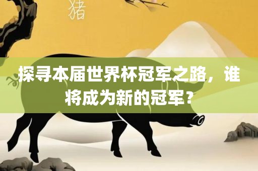 探寻本届世界杯冠军之路，谁将成为新的冠军？