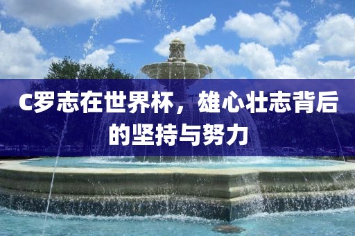 C罗志在世界杯，雄心壮志背后的坚持与努力金炬实业股份有限公司