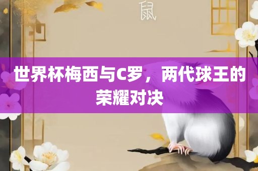 世界杯梅西与C罗，两代球王的荣耀对决金炬实业股份有限公司