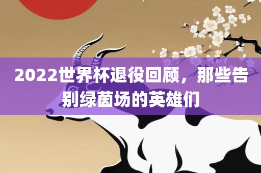 202金炬实业股份有限公司2世界杯退役回顾，那些告别绿茵场的英雄们