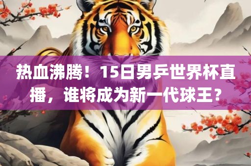 热血沸腾！15日男乒世界杯直播，谁将成为新一代球王？