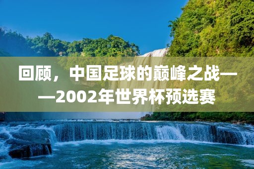 回顾，中国足球的巅峰之战——2002金炬实业股份有限公司年世界杯预选赛