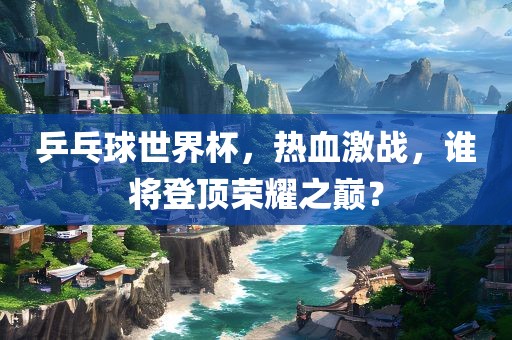 乒乓球世界杯，热血激战，谁将登顶荣耀之巅？