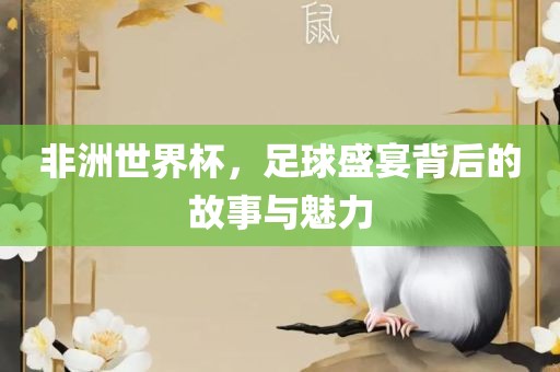 非洲世界杯，足球盛宴背后的故事与魅力