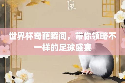 世界杯奇葩瞬间，带你领略不一样的足球盛宴金炬实业股份有限公司