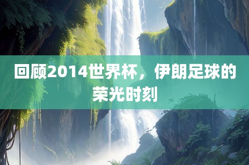 回顾2014世界杯，伊朗足球的荣光时刻