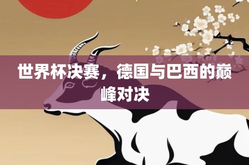 世界杯决赛，德国与巴西的巅峰对决