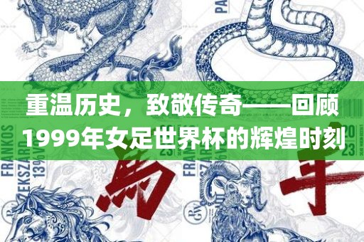 重温历史，致敬传奇——回顾1999年女足世界杯的辉煌时刻