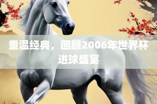 重温经典，回顾2006年世界杯进球盛宴