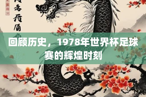 回顾历史，1978年世界杯足球赛的辉煌时刻