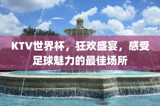 KTV世界杯，狂欢盛宴，感受足球魅力的最佳场所