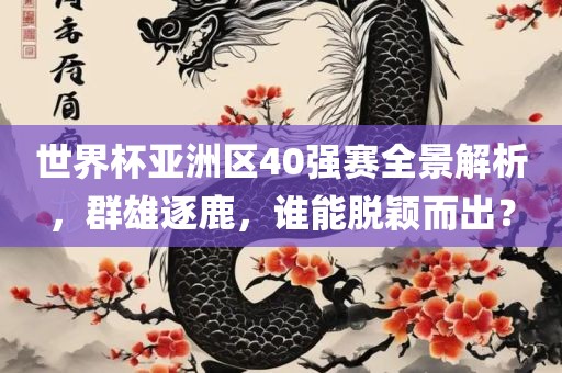 世界杯亚洲区40强赛全景解析，群雄逐鹿，谁能脱颖而出？金炬实业股份有限公司