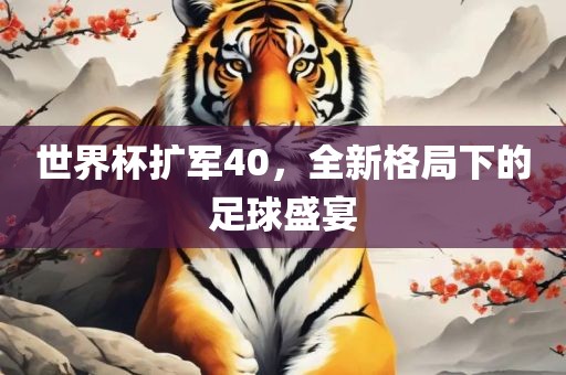 世界杯扩军40，全新格局下的足球盛宴金炬实业股份有限公司