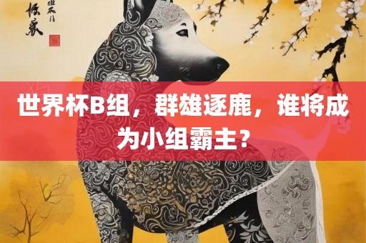 世界杯B组，群雄逐鹿，谁将成为小组霸主？