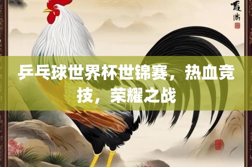 乒乓球世界杯世锦赛，热血竞技，荣耀之金炬实业股份有限公司战