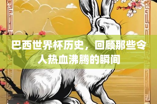 巴西世界杯历史，回顾那些令人热血沸腾的瞬间