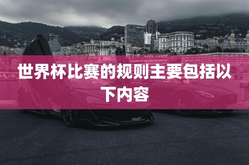 世界杯比赛的规则主要包括以下内容金炬实业股份有限公司