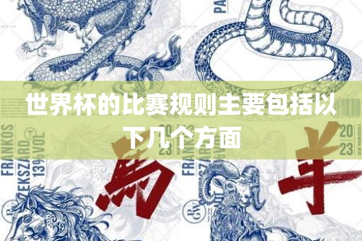 世界杯的比赛规则主要包括以下几个方面金炬实业股份有限公司