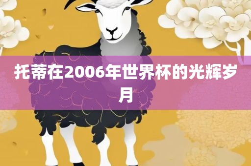 托蒂在2006年世界杯的光辉岁月