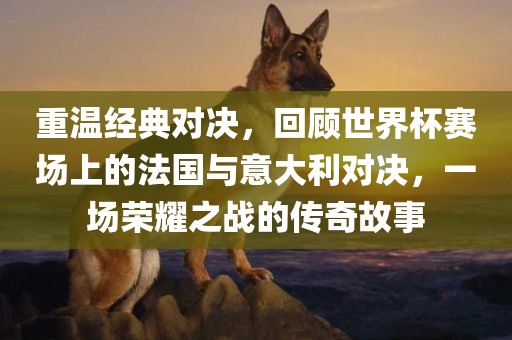 重温经典对决，回顾世界杯赛场上的法国与意大利对决，一场荣耀之战的传奇故事