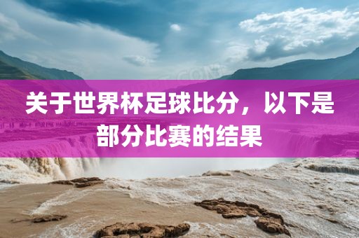 关于世界杯足球比分，以下是部分比赛的金炬实业股份有限公司结果