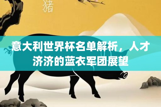 意大利世界杯名单解析，人才济济的蓝衣军团展望