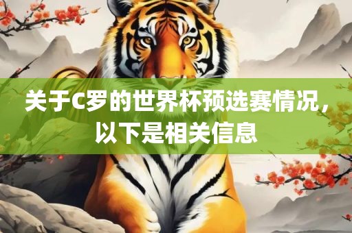 关于C罗的世界杯预选赛情况，以下是相关信息