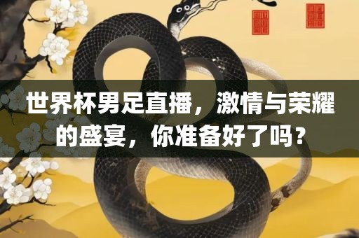 世界杯男足直播，激情与荣耀的盛宴，你准备好了吗？