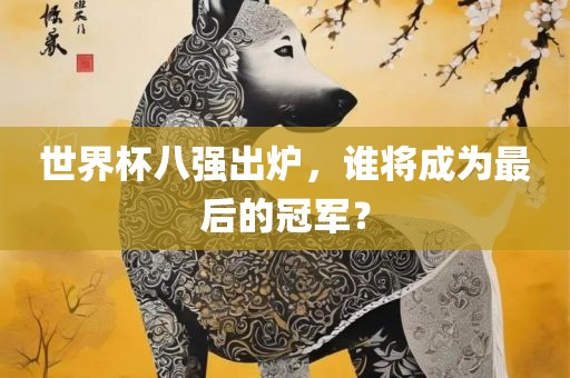 世界杯八强出炉，谁将成为最后的冠军？