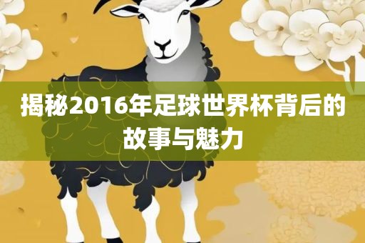 揭秘2016年足球金炬实业股份有限公司世界杯背后的故事与魅力