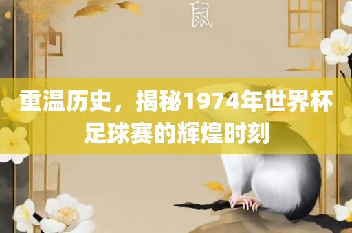 重温历史，揭秘1974年世界杯足球赛的辉煌时刻