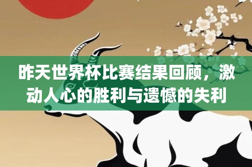 昨天世界杯比赛结果回顾，激动人心的胜利与遗憾的失利金炬实业股份有限公司