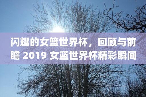 闪耀的女篮世界杯，回顾与前瞻 2019 女篮世界杯精彩瞬间