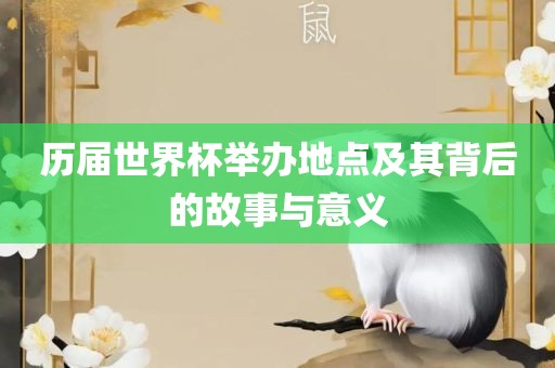 历届世界杯举办地点及其背后的故事与意义