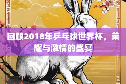 回顾2018年乒乓球世界杯，荣耀与激情的盛宴金炬实业股份有限公司