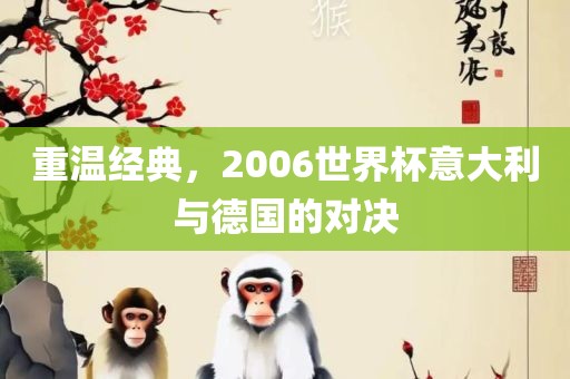 重温经典，2006世界杯意大利与德国的对决金炬实业股份有限公司