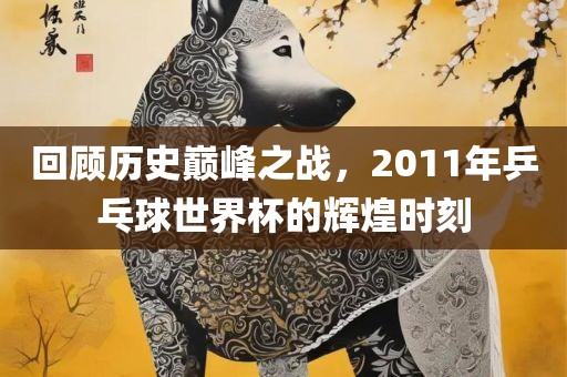 回顾历史巅峰之战，2011年乒乓球世界杯的金炬实业股份有限公司辉煌时刻