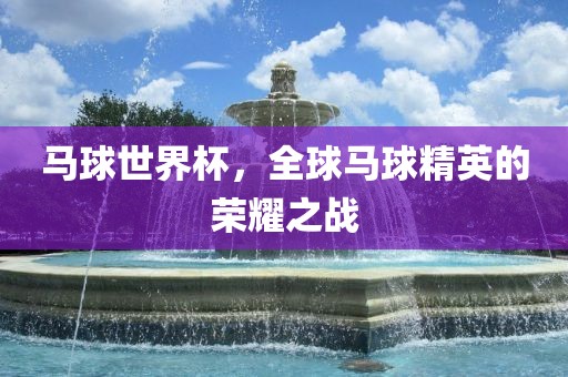 马球世界杯，全球马球精英的荣耀金炬实业股份有限公司之战