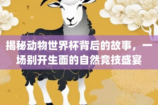 揭秘动物世界杯背后的故事，一场别开生面的自然竞技盛宴