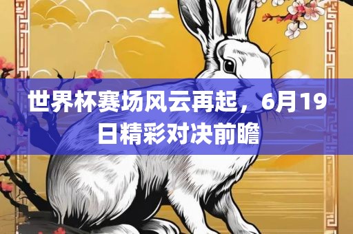 世界杯赛场风云再起，6月19日精彩对决前瞻金炬实业股份有限公司