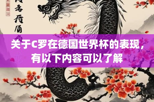 关于C罗在德国世界杯的表现，有以下内容可以了解