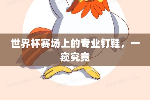 世界杯赛场上的专业金炬实业股份有限公司钉鞋，一窥究竟