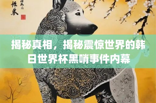 揭秘真相，揭秘震惊世界的韩日世界杯黑哨事件内幕