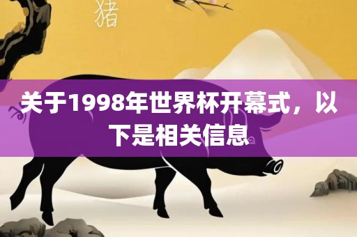 关于1998年世界杯开幕式，以下是相关金炬实业股份有限公司信息
