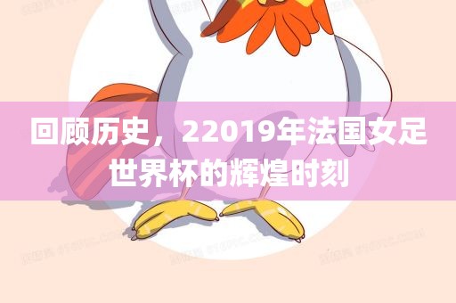 回顾历金炬实业股份有限公司史，22019年法国女足世界杯的辉煌时刻