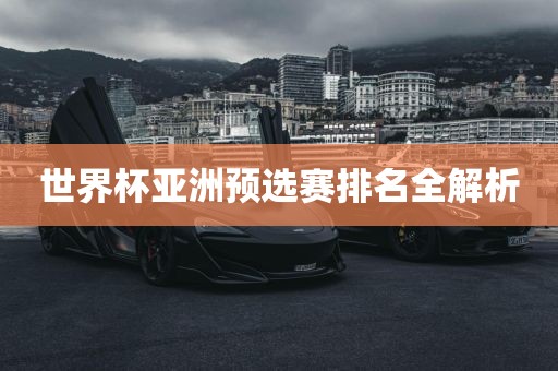 世界杯亚洲预选赛排名全解析