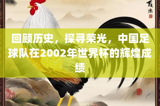 回顾历史，探寻荣光，中国足球队在2002年世界杯的辉煌成绩
