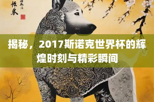 揭秘，2017斯诺克世界杯的辉煌时刻与精彩瞬间