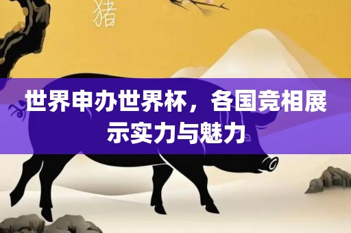 世界申办世界杯，各国竞相展示实力与魅力